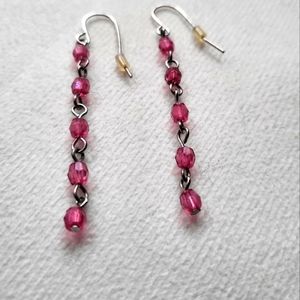 Pink Dangle Earrings